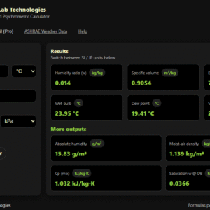 Psychrometric Calculator – Online HVAC Tool